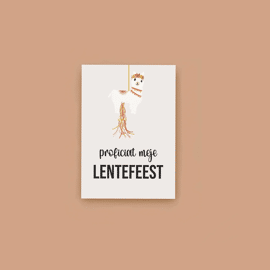  Postkaart Proficiat meje lentefeest / Atelier Moomade